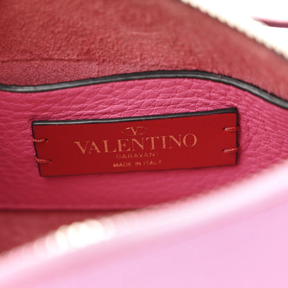 Valentino Garavani Pebbled Calfskin Small Rockstud Flip Lock Shoulder Bag Dawn Pink 6 of 9