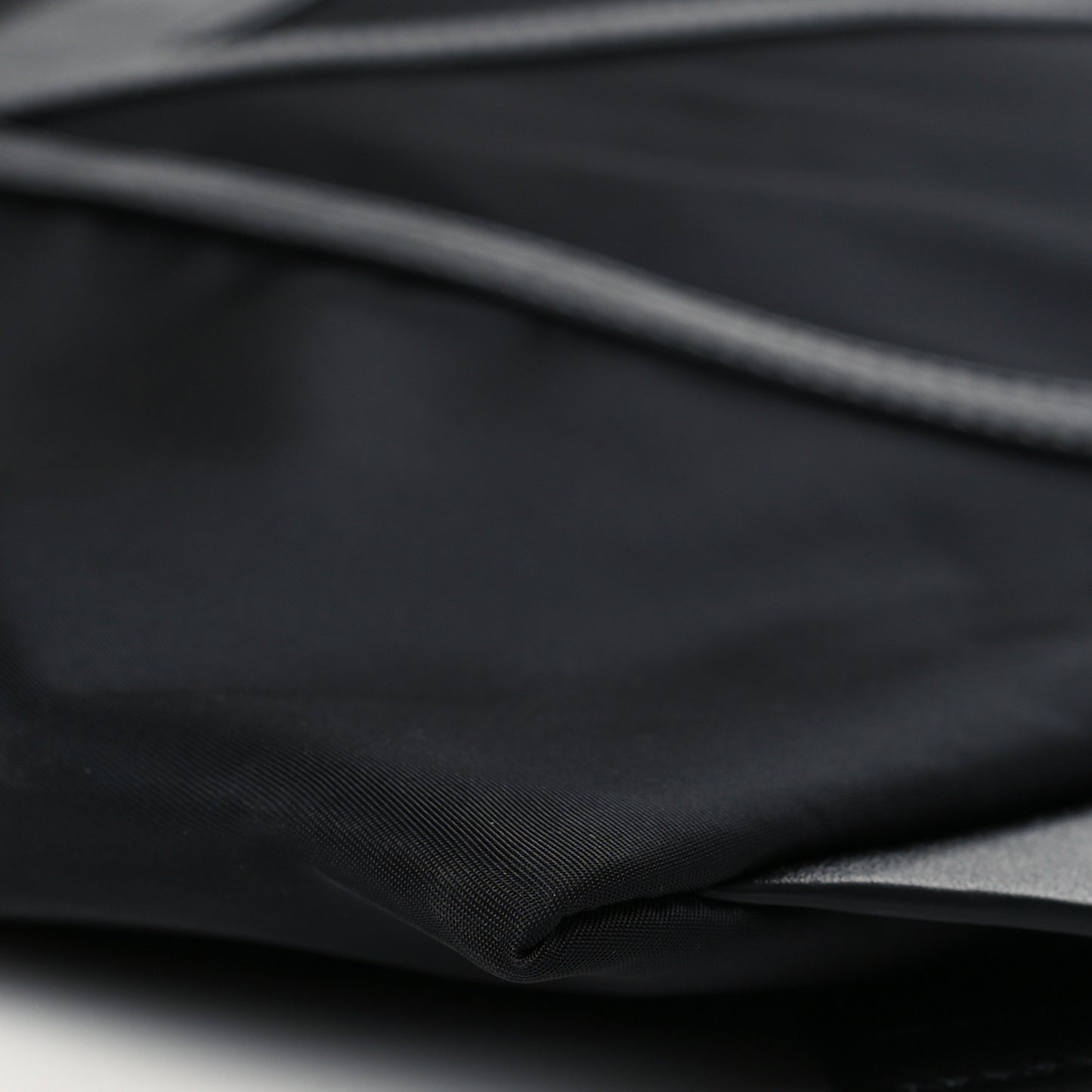 Nylon VLogo Drawstring Backpack Black