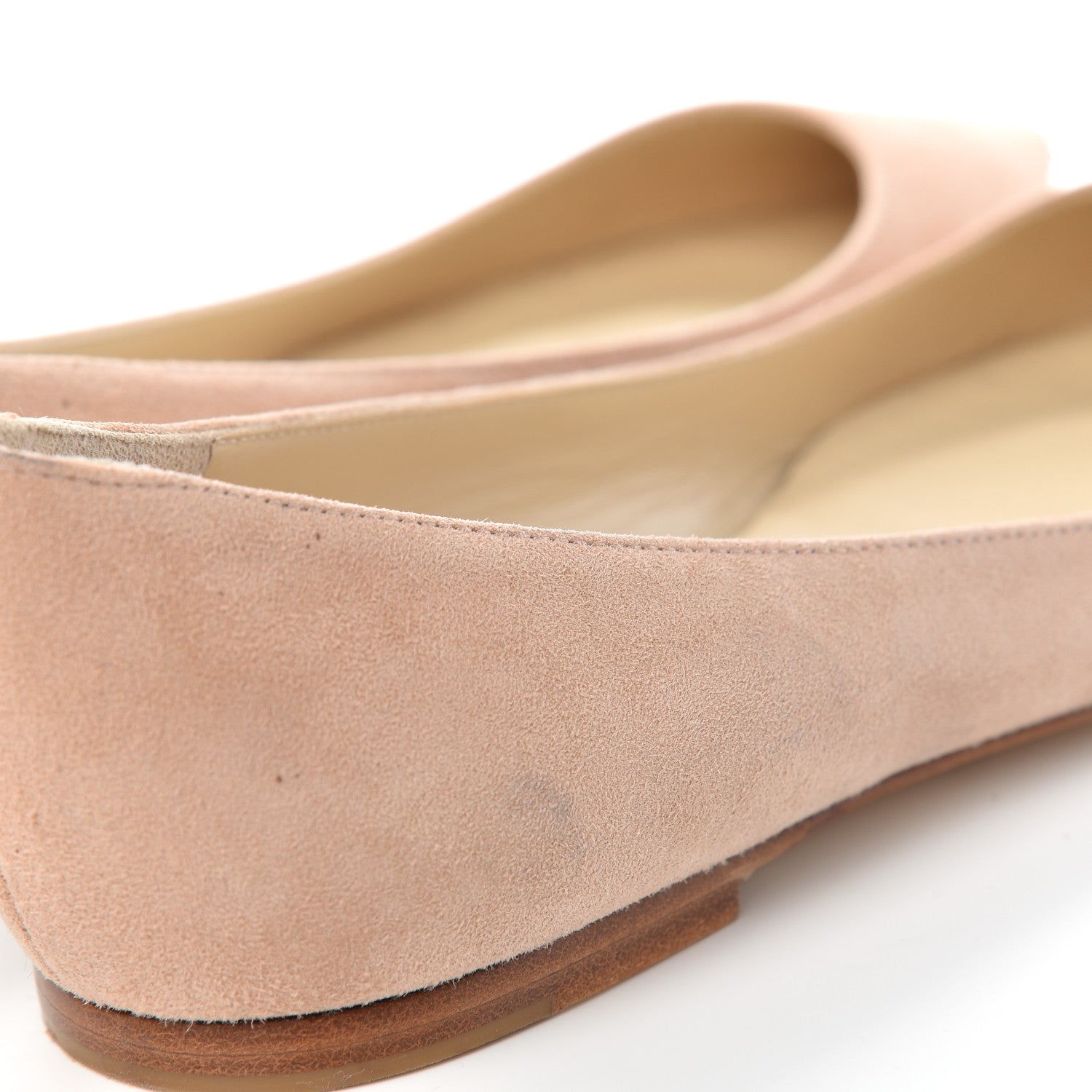 Jimmy Choo Suede Alina Flats 35 Powder Pink 11 of 11