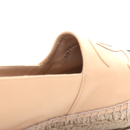 Chanel Lambskin CC Espadrilles 39 Beige Black 11 of 11