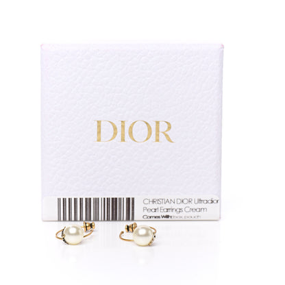 Christian Dior Pearl Bee Star Tribales Hoop Earrings 4 of 4