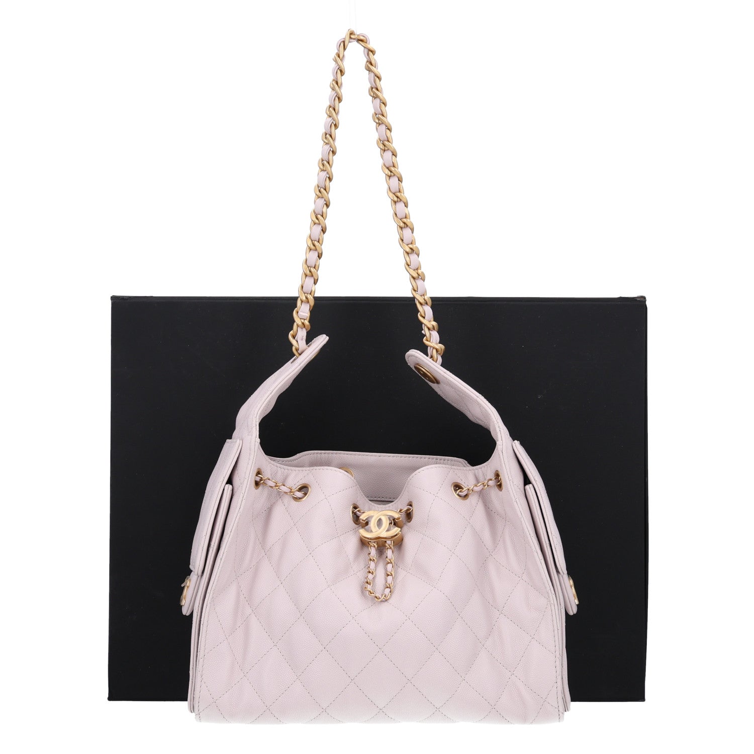 Chanel Caviar Quilted Small Chanel 25 Handbag Lilas Lilac 10 of 10