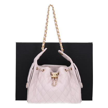 Chanel Caviar Quilted Small Chanel 25 Handbag Lilas Lilac 10 of 10