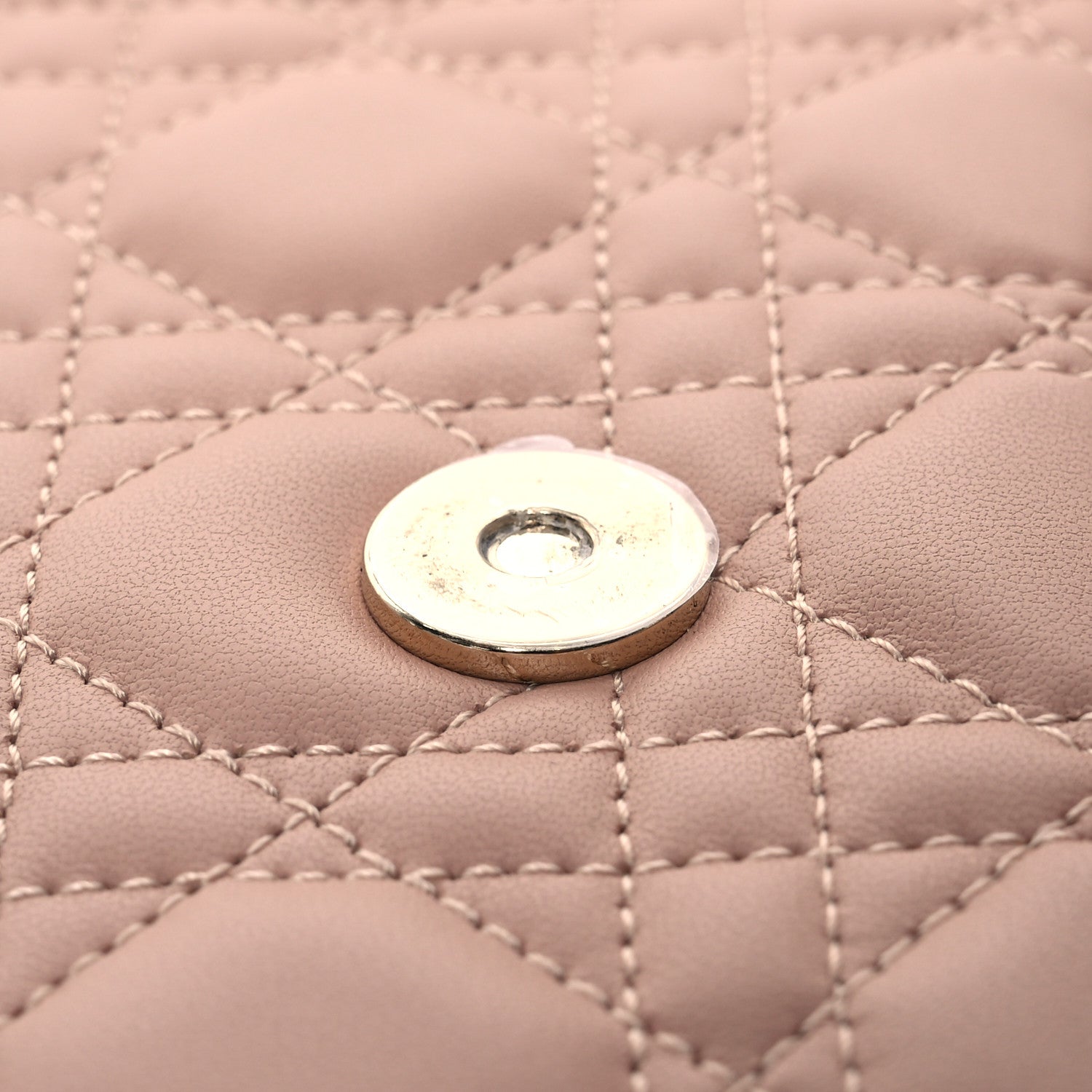 Christian Dior Lambskin Chain Lady My Dior Mini Chain Pouch Rose De Vents 15 of 15