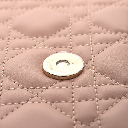 Christian Dior Lambskin Chain Lady My Dior Mini Chain Pouch Rose De Vents 15 of 15