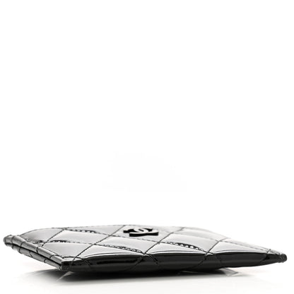 Chanel Patent Calfskin Quilted Card Holder So Black 4 of 8