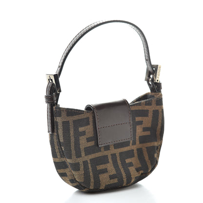 Fendi Zucca Mini Half Moon Baguette Tobacco 3 of 8