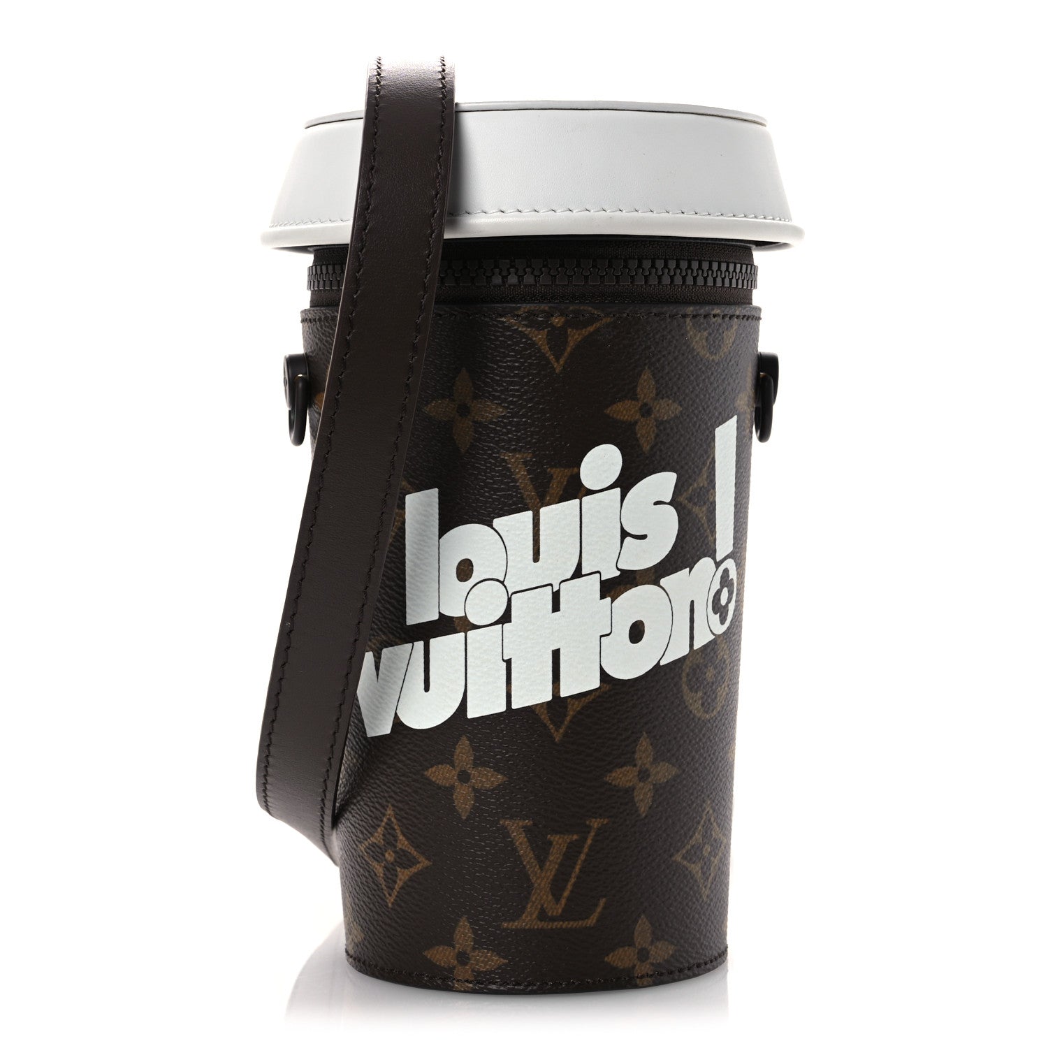 Louis Vuitton Monogram Calfskin Everyday LV Coffee Cup Pouch 1 of 9