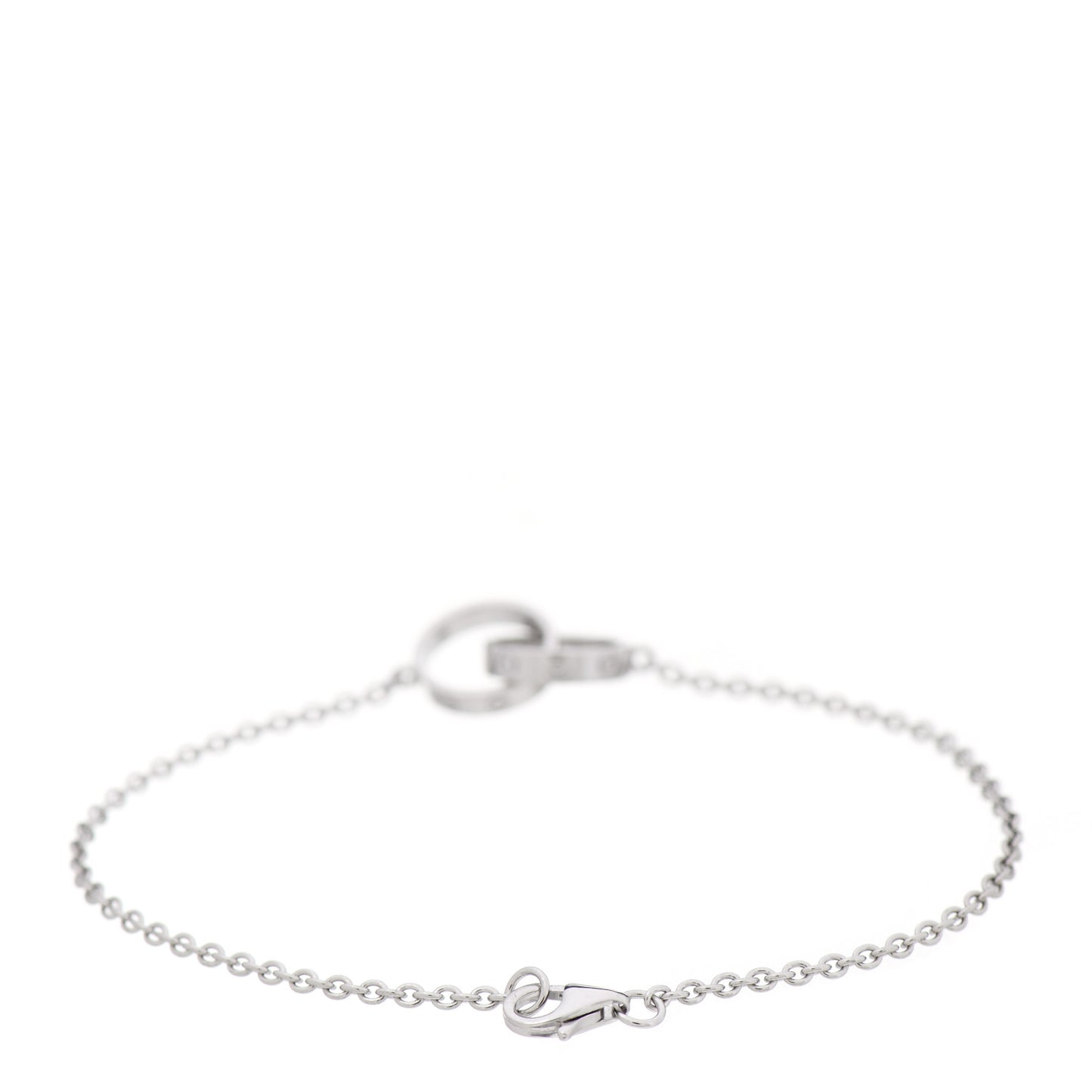 18K White Gold Interlocking LOVE Bracelet