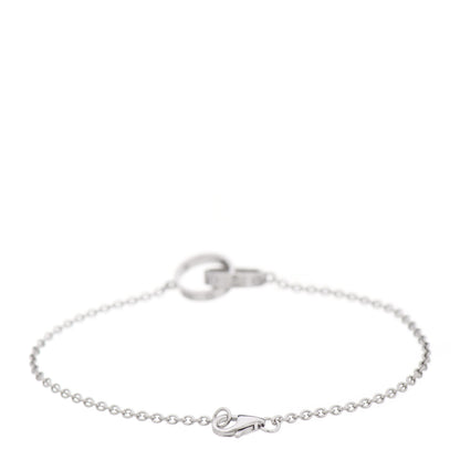 Cartier 18K White Gold Interlocking LOVE Bracelet 2 of 5