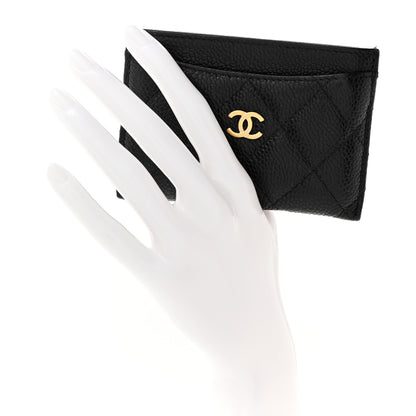 Chanel Caviar Quilted Card Holder Black 2 of 9