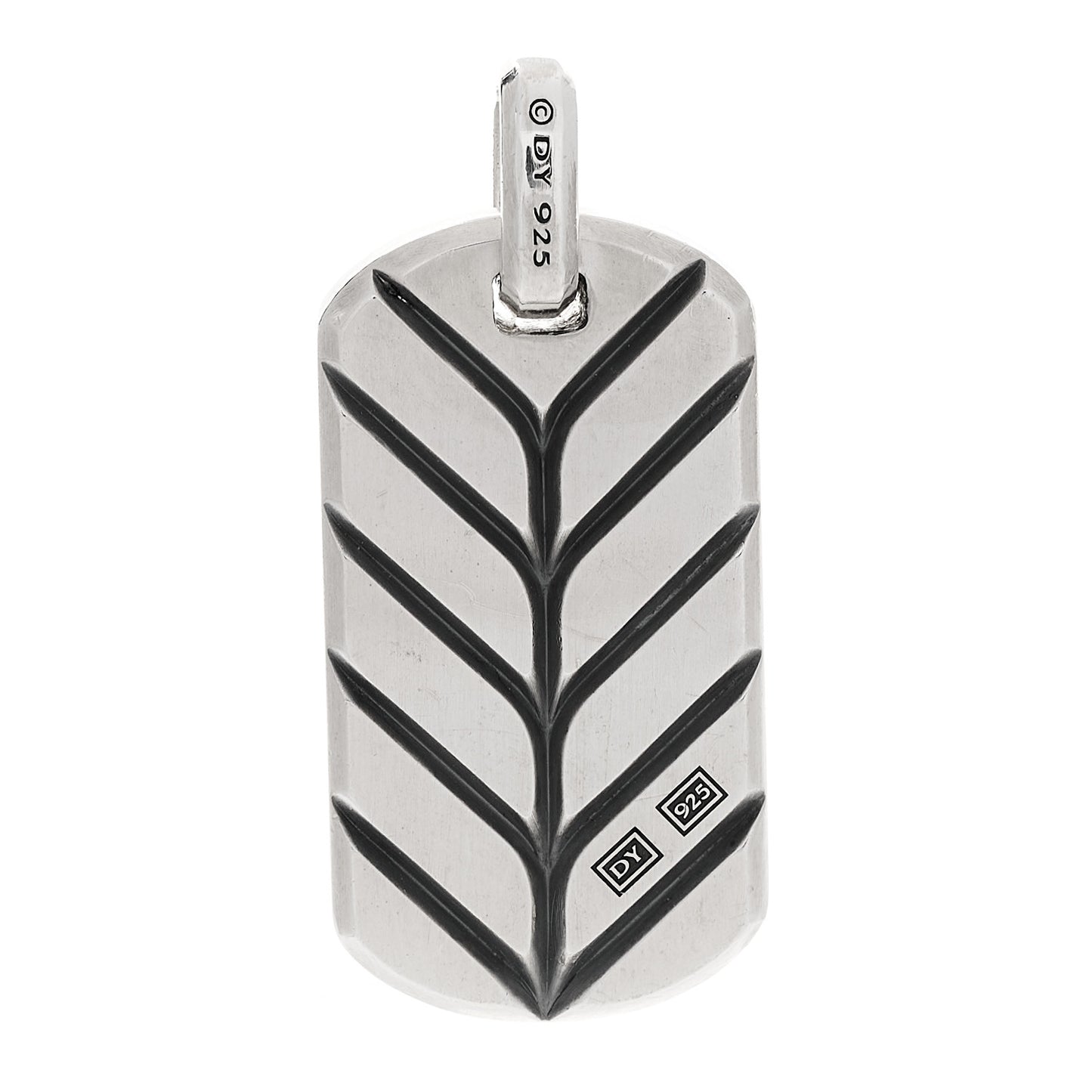 Sterling Silver Red Agate Streamline Tag Pendant