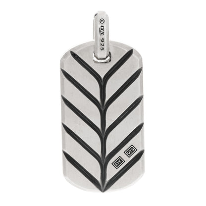 David Yurman Sterling Silver Red Agate Streamline Tag Pendant 3 of 5