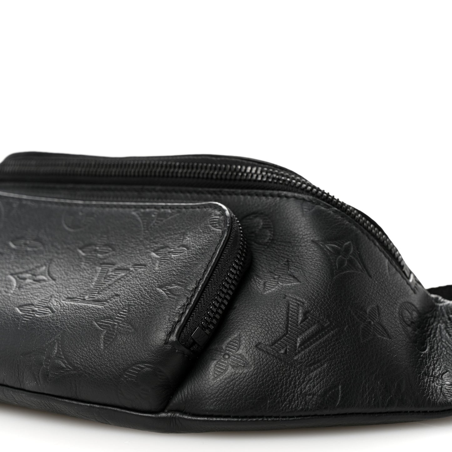 Calfskin Monogram Shadow Rush Bumbag Black