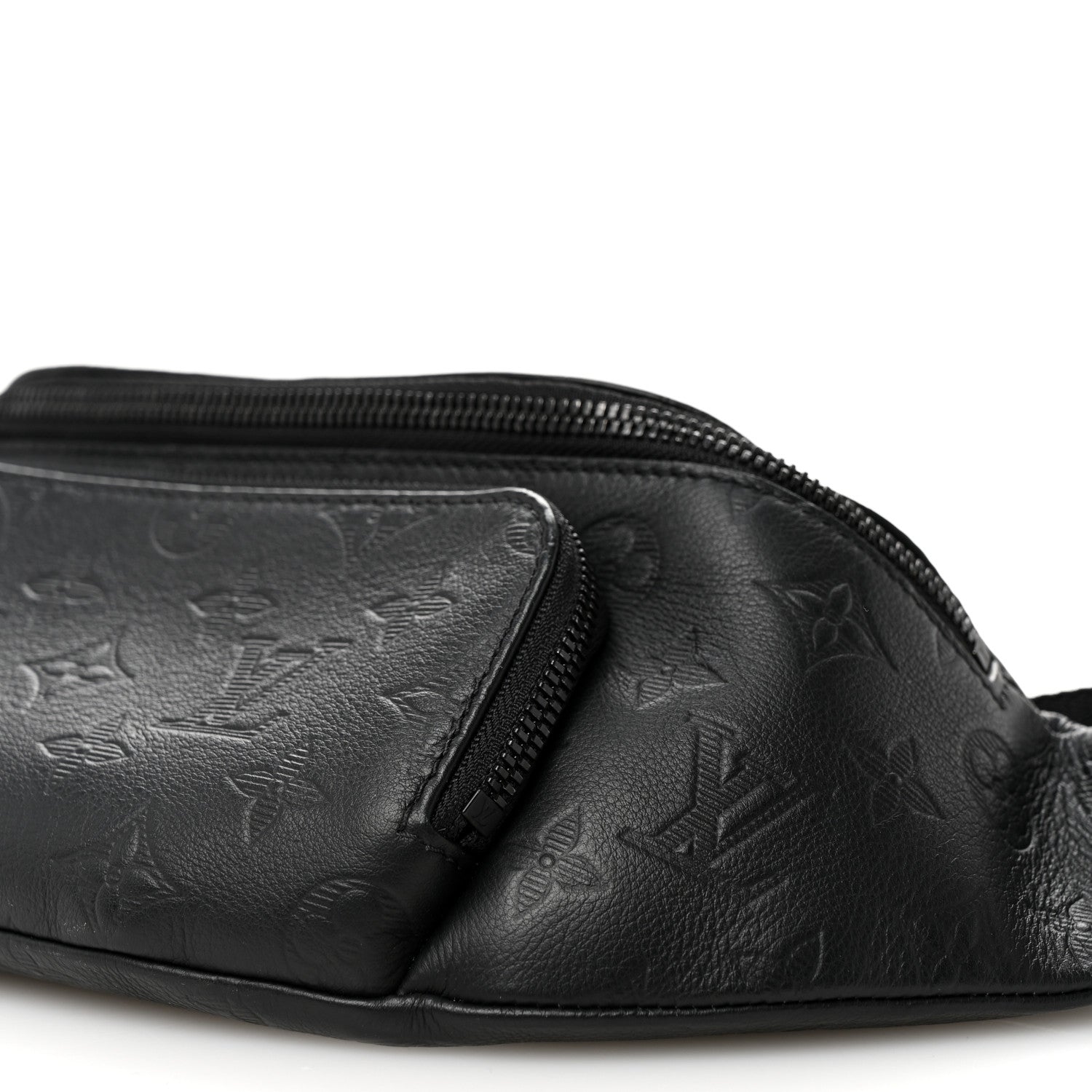 Louis Vuitton Calfskin Monogram Shadow Rush Bumbag Black 10 of 10