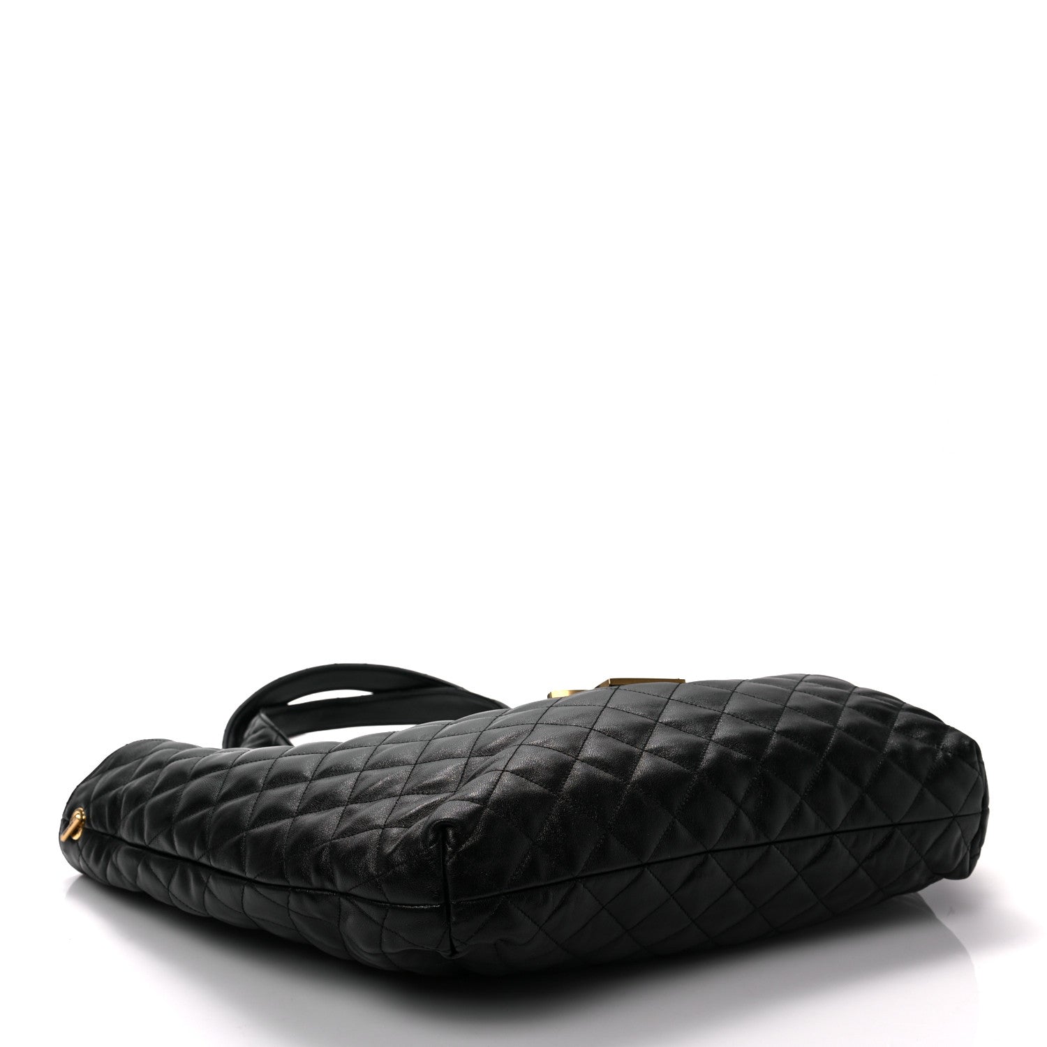 Saint Laurent Lambskin Quilted Maxi Icare Shopping Tote Black 5 of 10