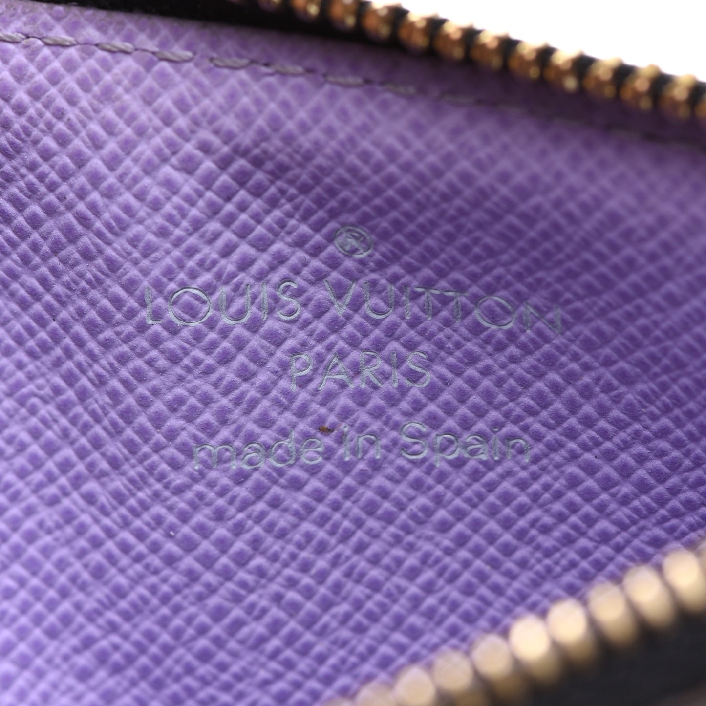 Monogram Multicolor Key Pouch Black Violet