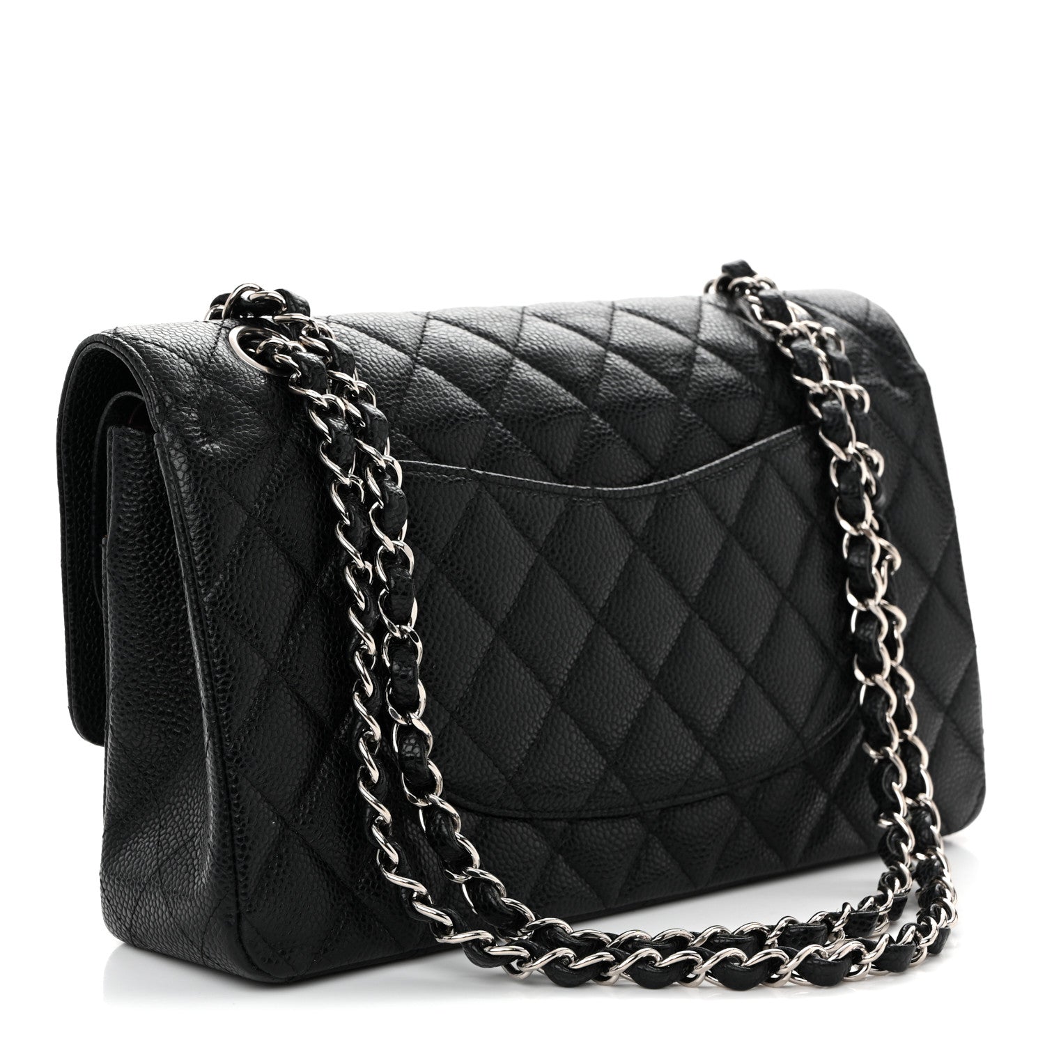 Chanel Caviar Quilted Medium Double Flap Black 3 of 10