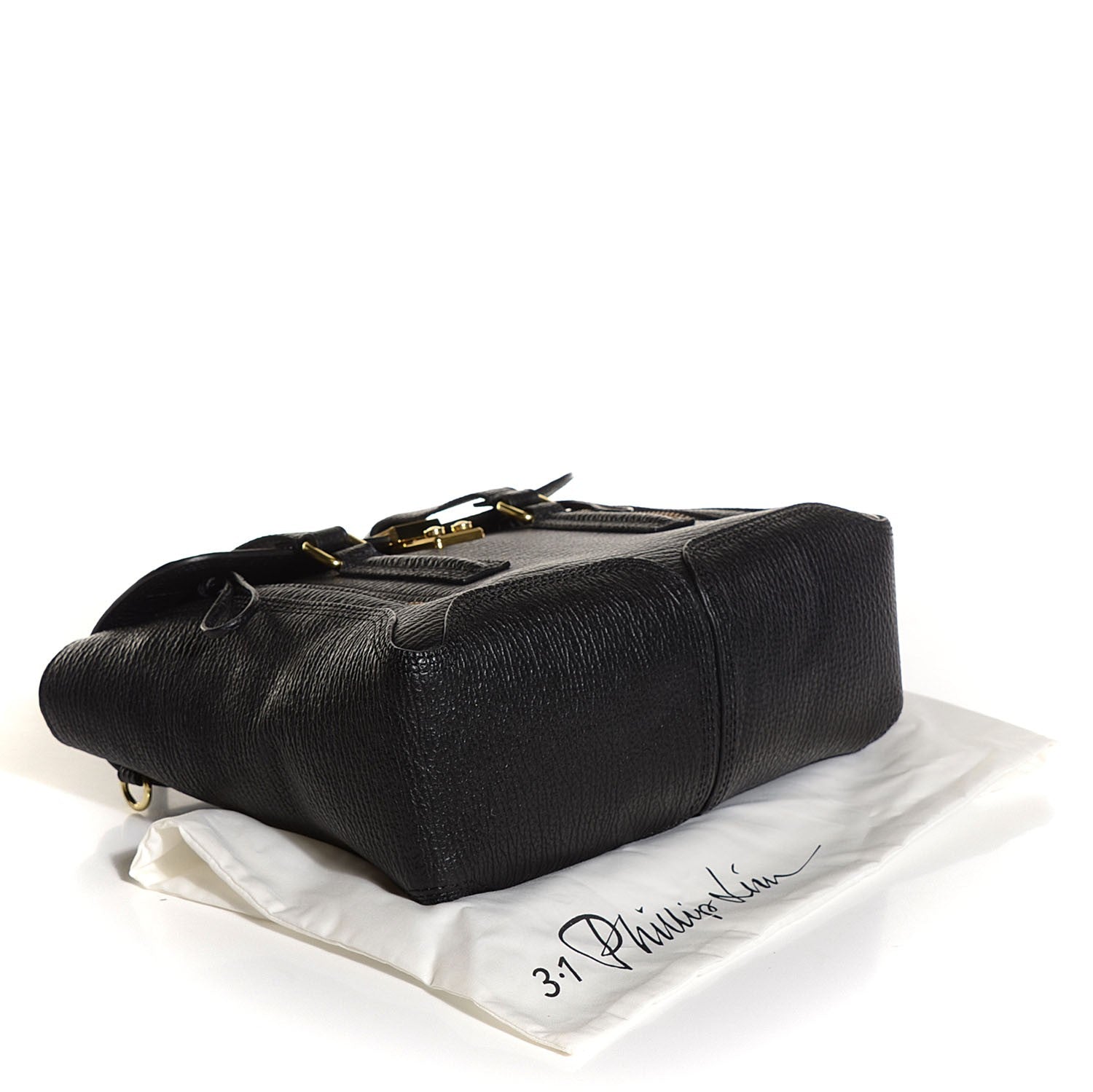 3.1 Phillip Lim 3.1 Textured Calfskin Medium Pashli Satchel Black 4 of 13