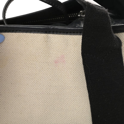 Balenciaga Canvas S Navy Cabas Natural Black 14 of 15