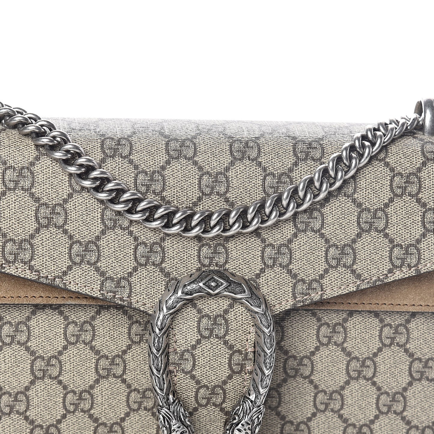 GG Supreme Monogram Small Dionysus Shoulder Bag Taupe
