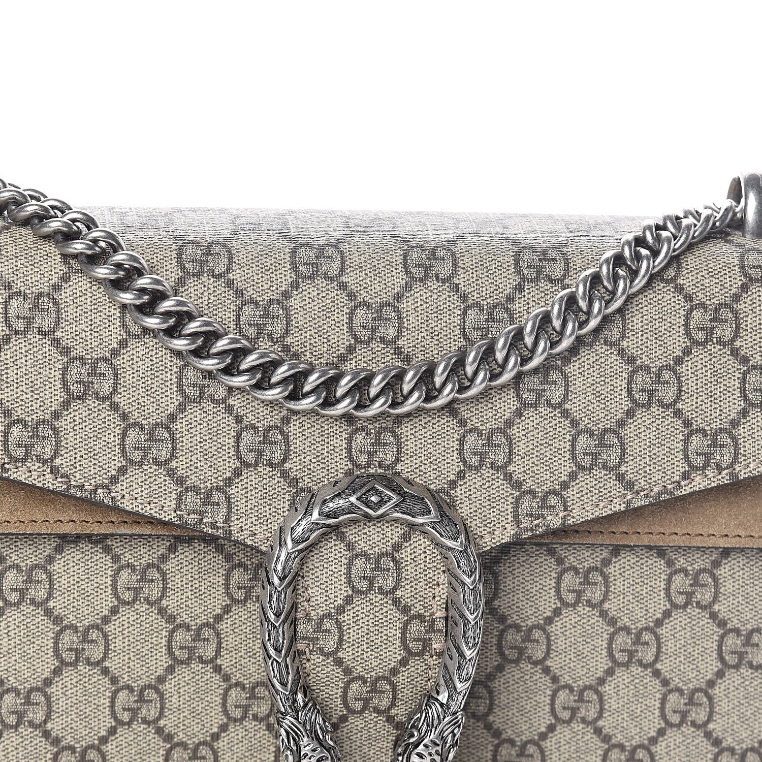 Gucci GG Supreme Monogram Small Dionysus Shoulder Bag Taupe 9 of 9