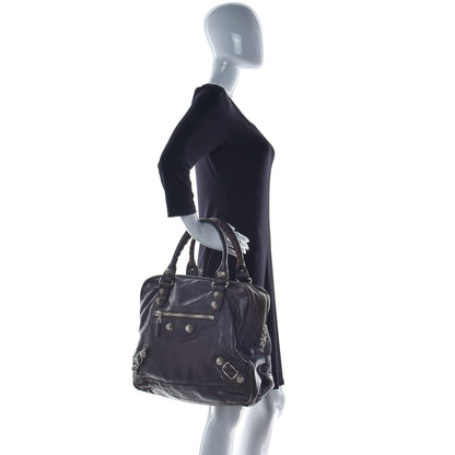 Balenciaga Agneau Giant 12 Silver Hardware Office Tote Charbon 3 of 26