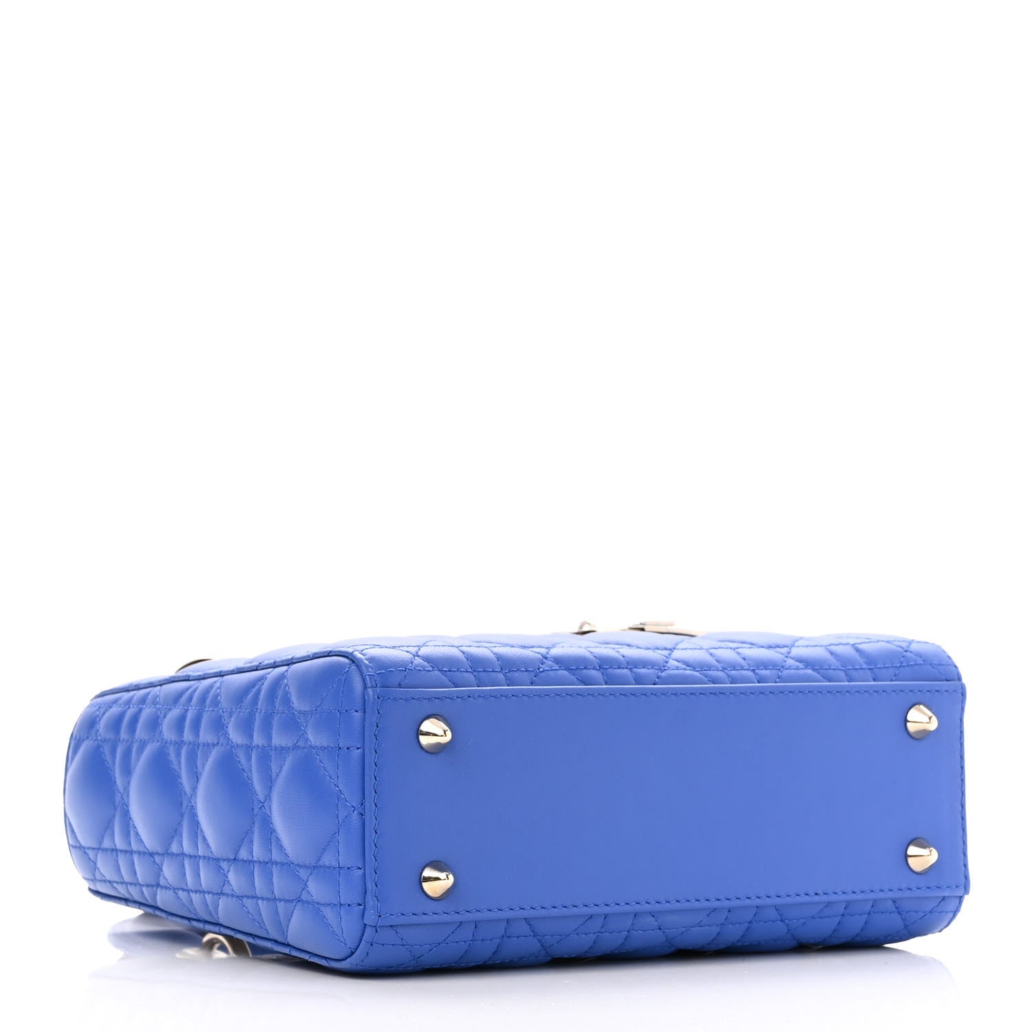 Christian Dior Lambskin Cannage Small My ABCDior Lady Dior Blue 4 of 11
