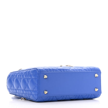 Christian Dior Lambskin Cannage Small My ABCDior Lady Dior Blue 4 of 11