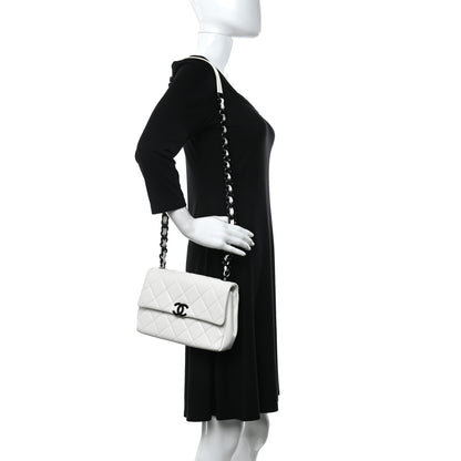 Chanel Caviar Quilted My Everything Flap White Black 2 of 9