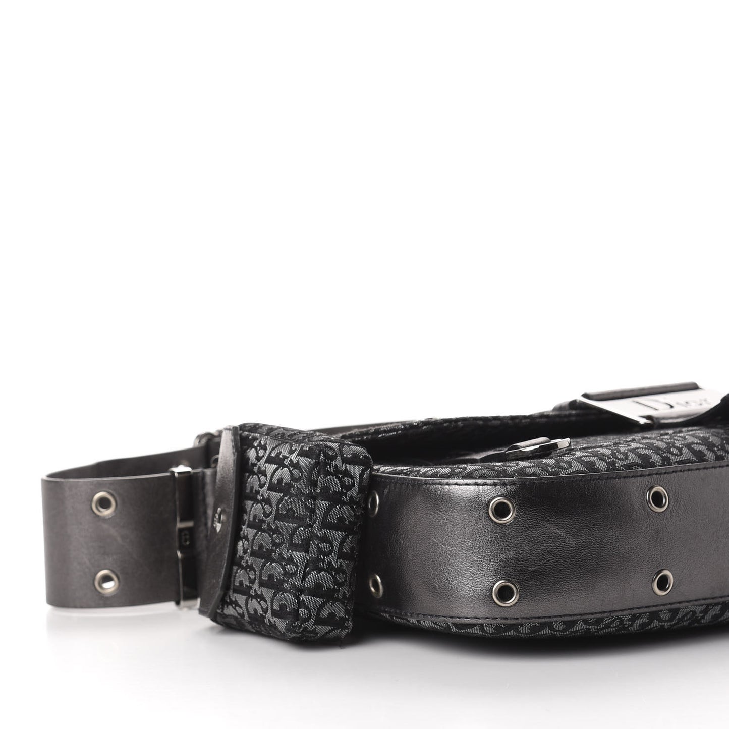 Metallic Monogram Street Chic Shoulder Bag Black