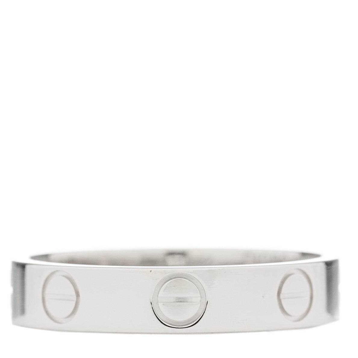 Platinum 3.5mm LOVE Wedding Band Ring 50 5.25