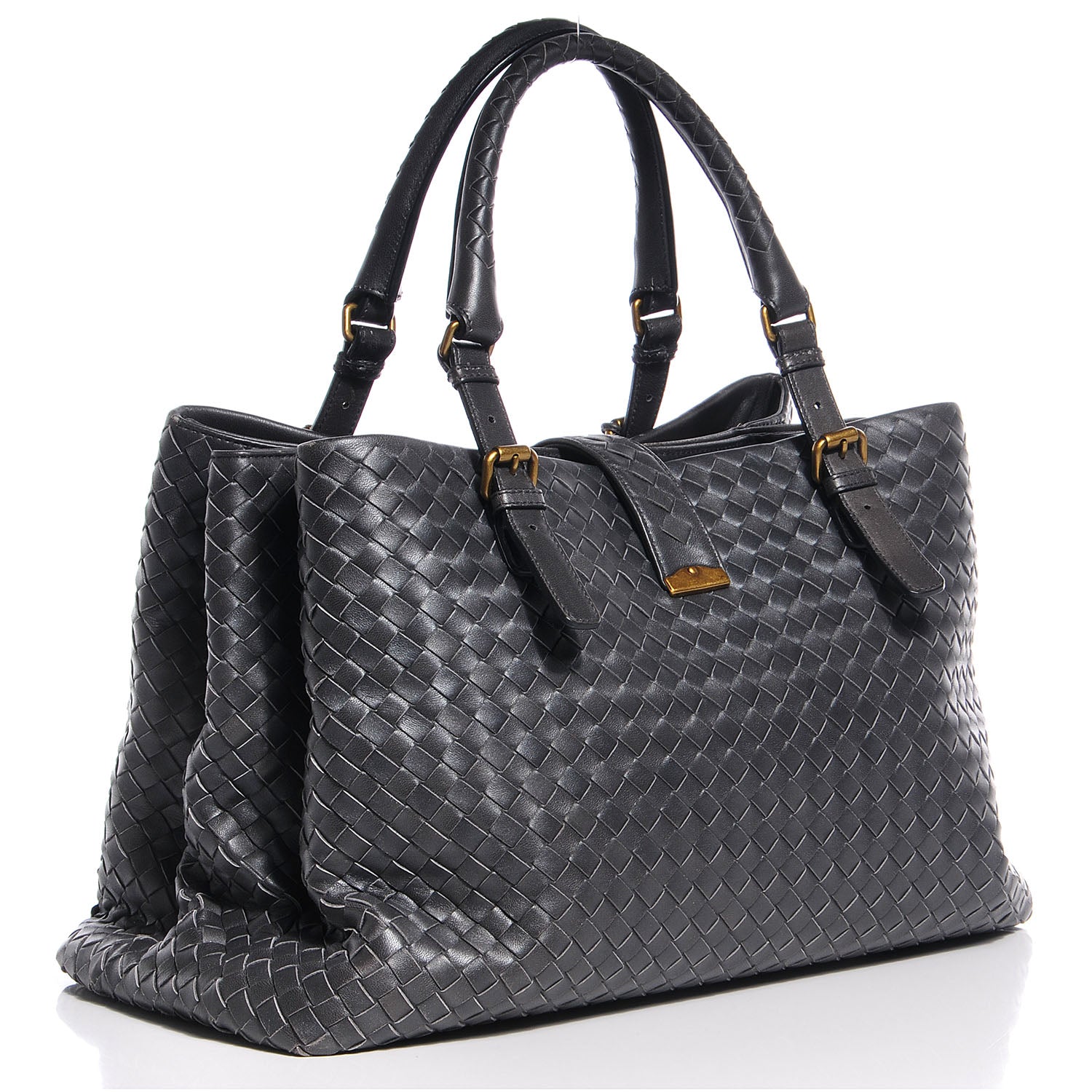 Bottega Veneta Nappa Intrecciato Medium Roma Tote Ferro 3 of 8