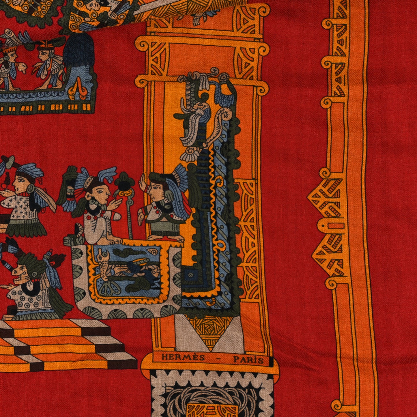 Silk Astres et Soleils Scarf 90