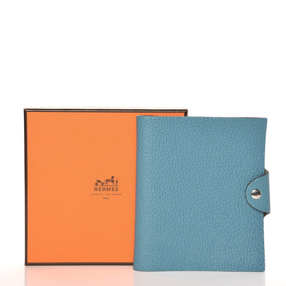 Hermes Togo Ulysse PM Agenda Cover Blue Jean 7 of 7