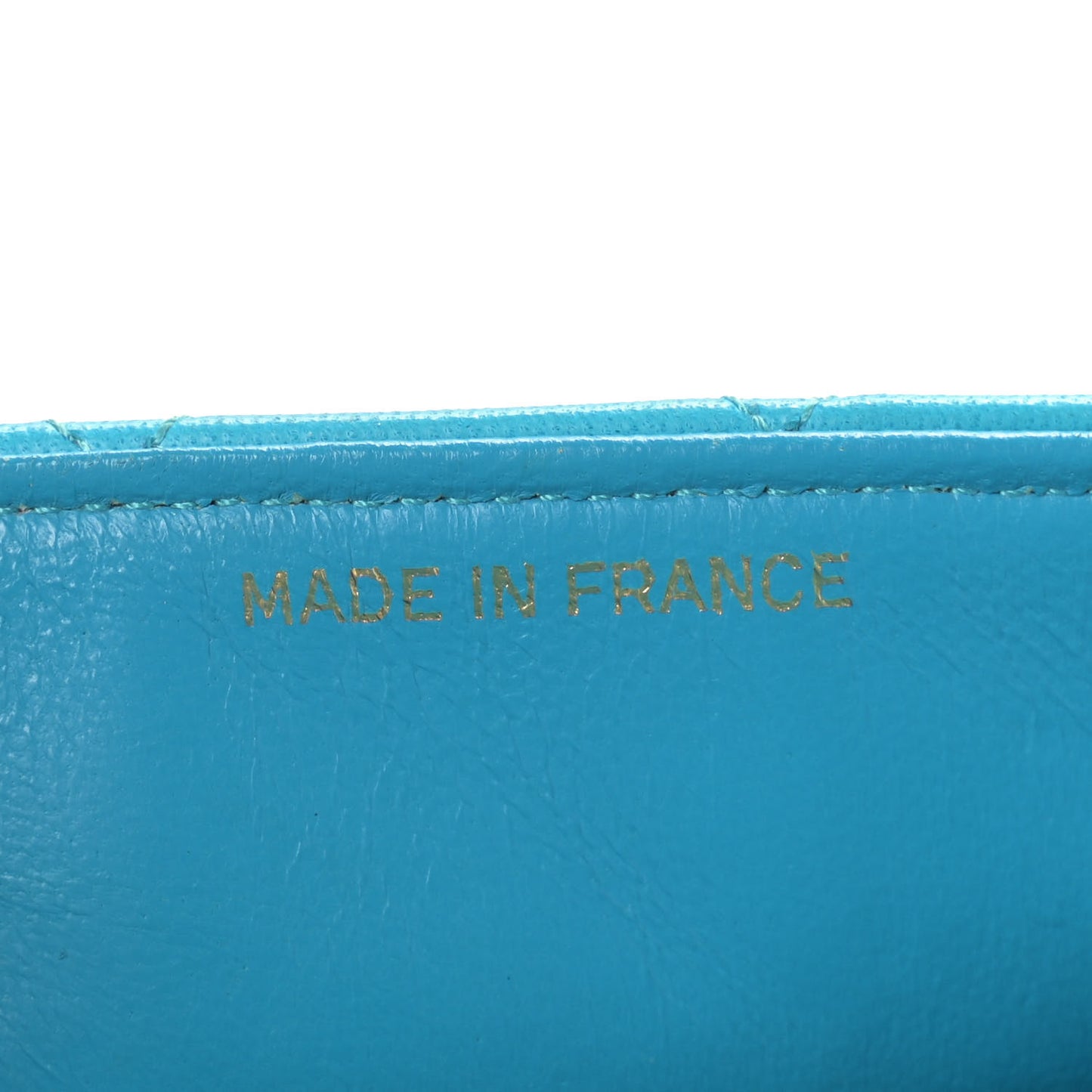 Lambskin Quilted Mini Square Flap Blue
