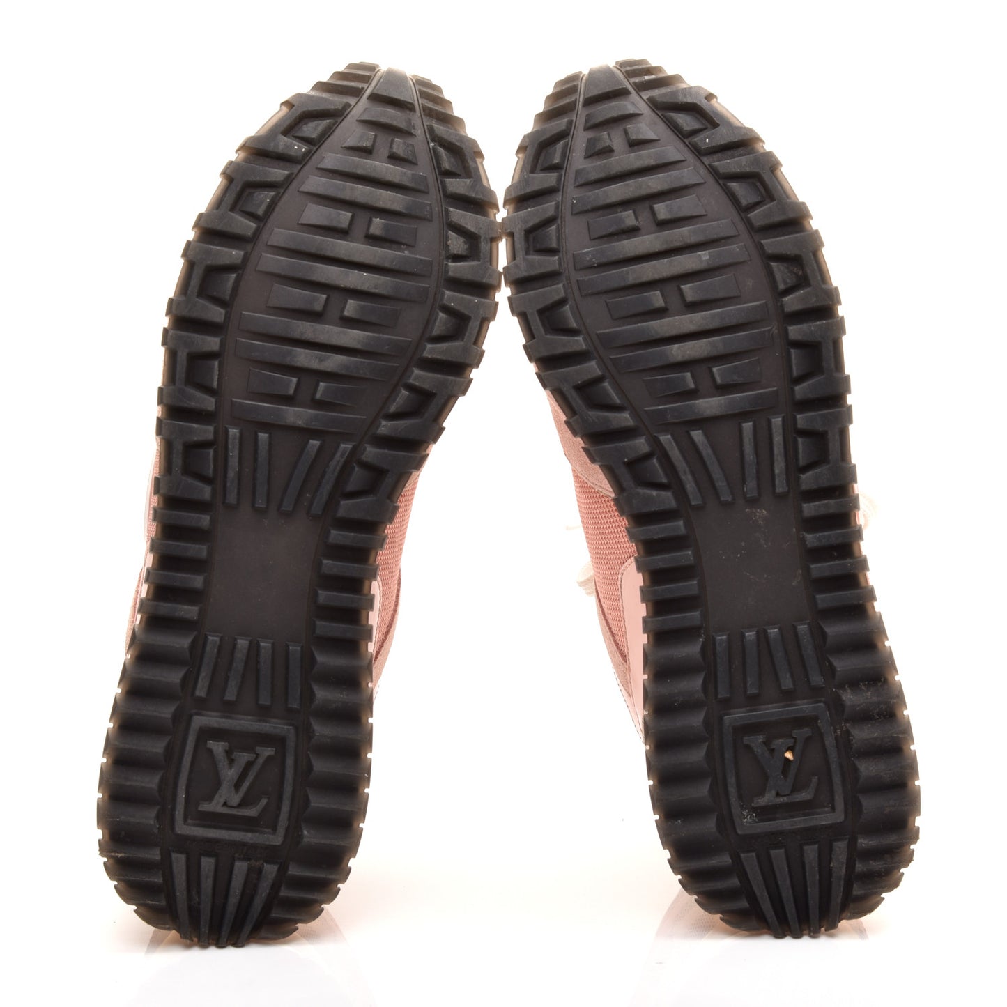 Suede Damier Azur Run Away Sneakers 38 Pink
