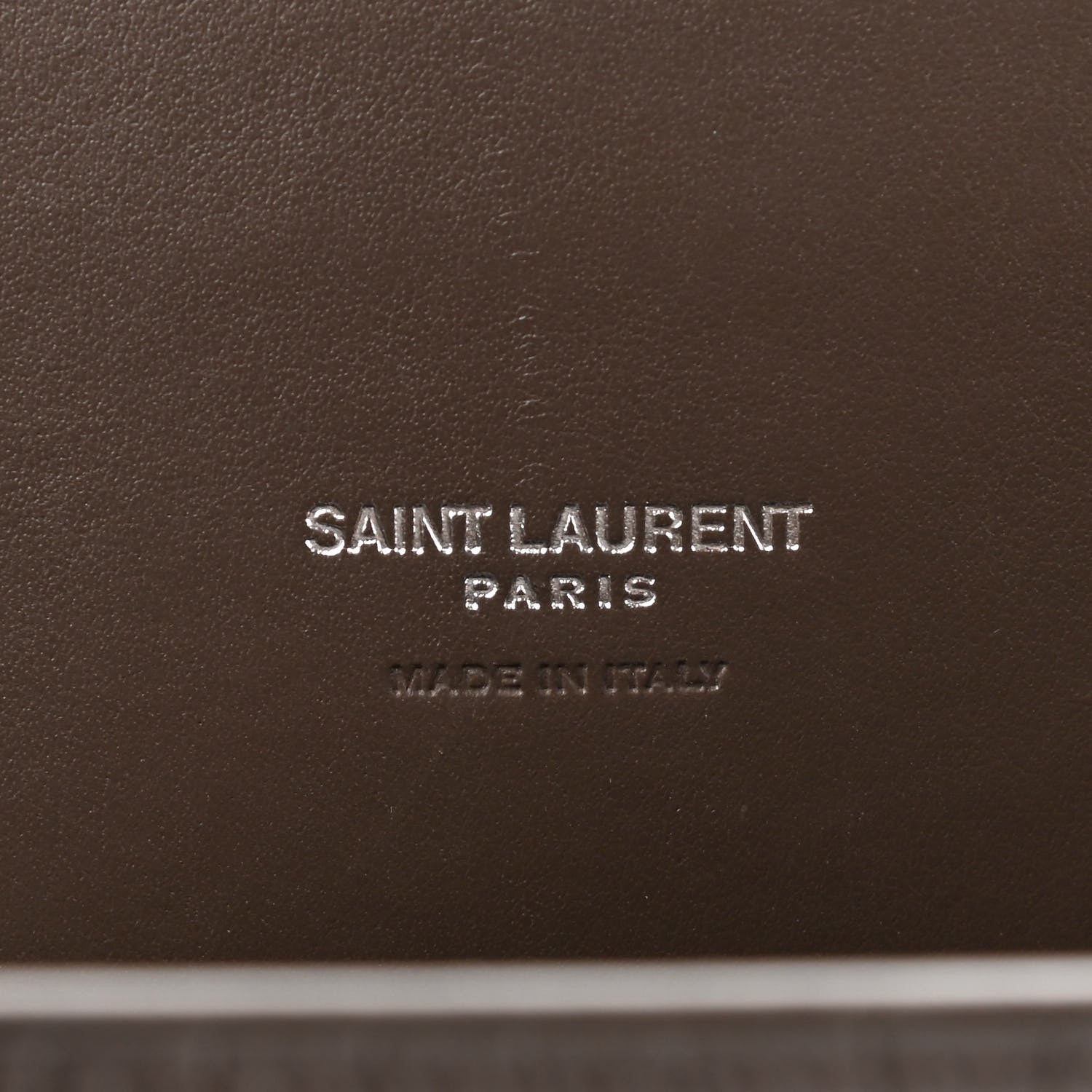 Saint Laurent Calfskin Crocodile Embossed Baby Sac De Jour Dark Brown 6 of 9