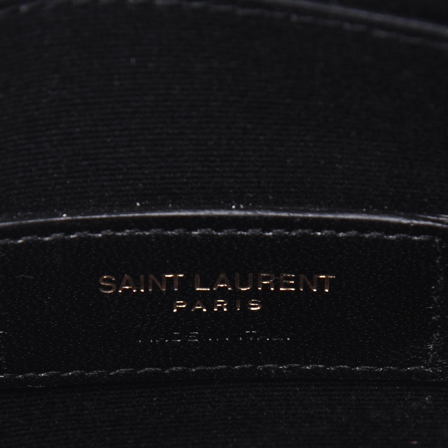 Saint Laurent Grain De Poudre Chevron Monogram Bill Pouch Crema Soft 6 of 13