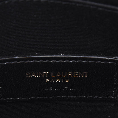 Saint Laurent Grain De Poudre Chevron Monogram Bill Pouch Crema Soft 6 of 13