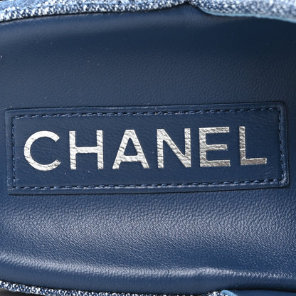 Chanel Denim CC Velcro Dad Chain CC Slide Sandals 36.5 Blue 8 of 10