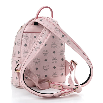 MCM Visetos Side Stud Mini Taiwan Backpack Pink 3 of 8