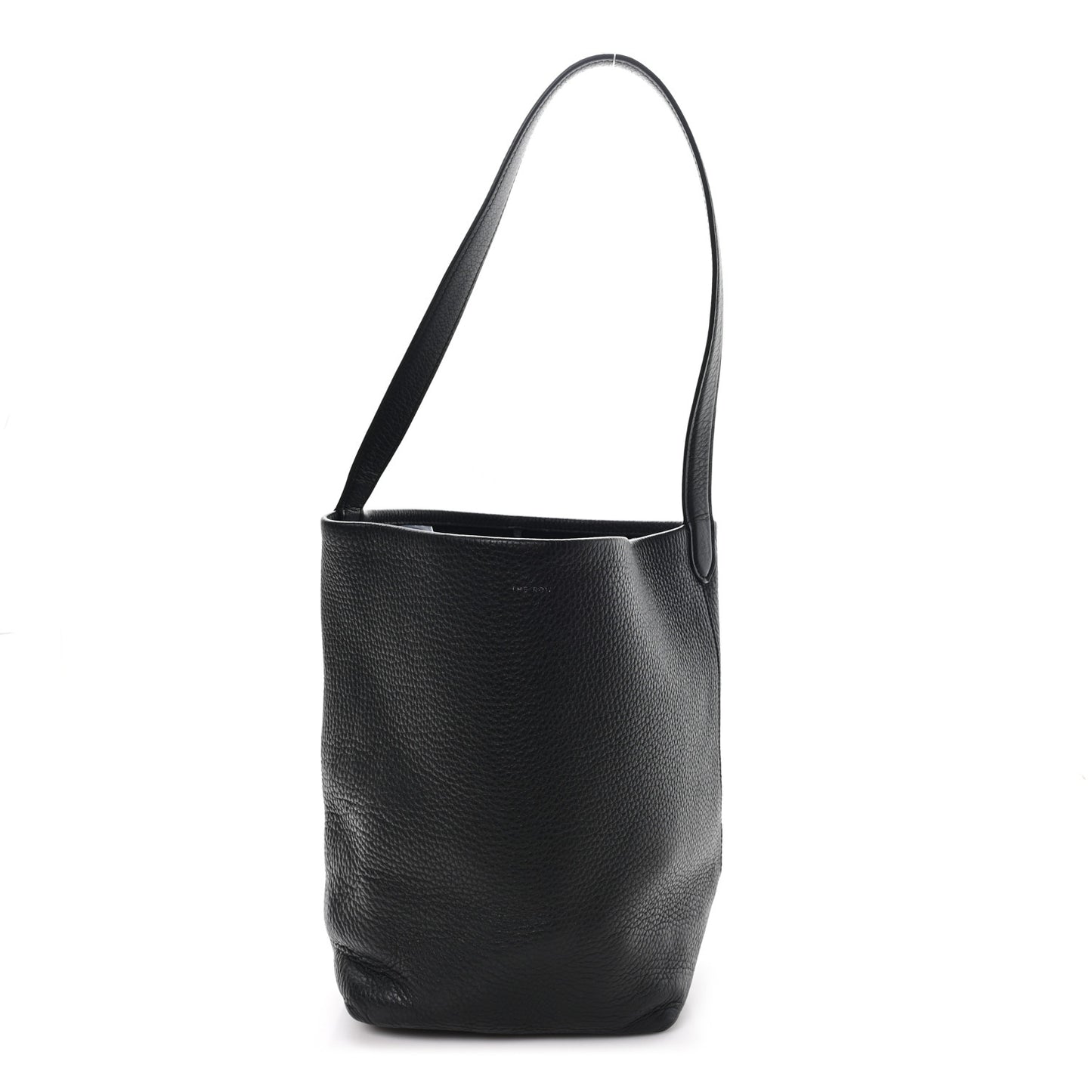 Grained Calfskin Medium N/S Park Tote Black