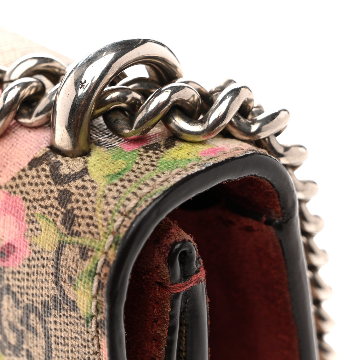 Gucci GG Supreme Monogram Blooms Mini Dionysus Shoulder Bag Beige Multicolor Dry Rose 13 of 15