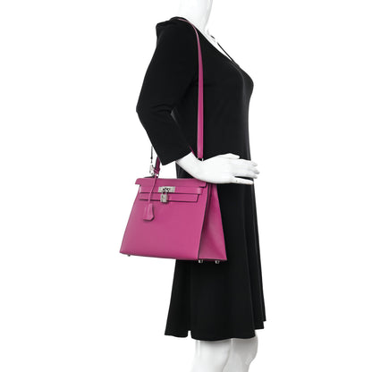 Hermes Epsom Kelly Sellier 28 Rose Pourpre 2 of 14