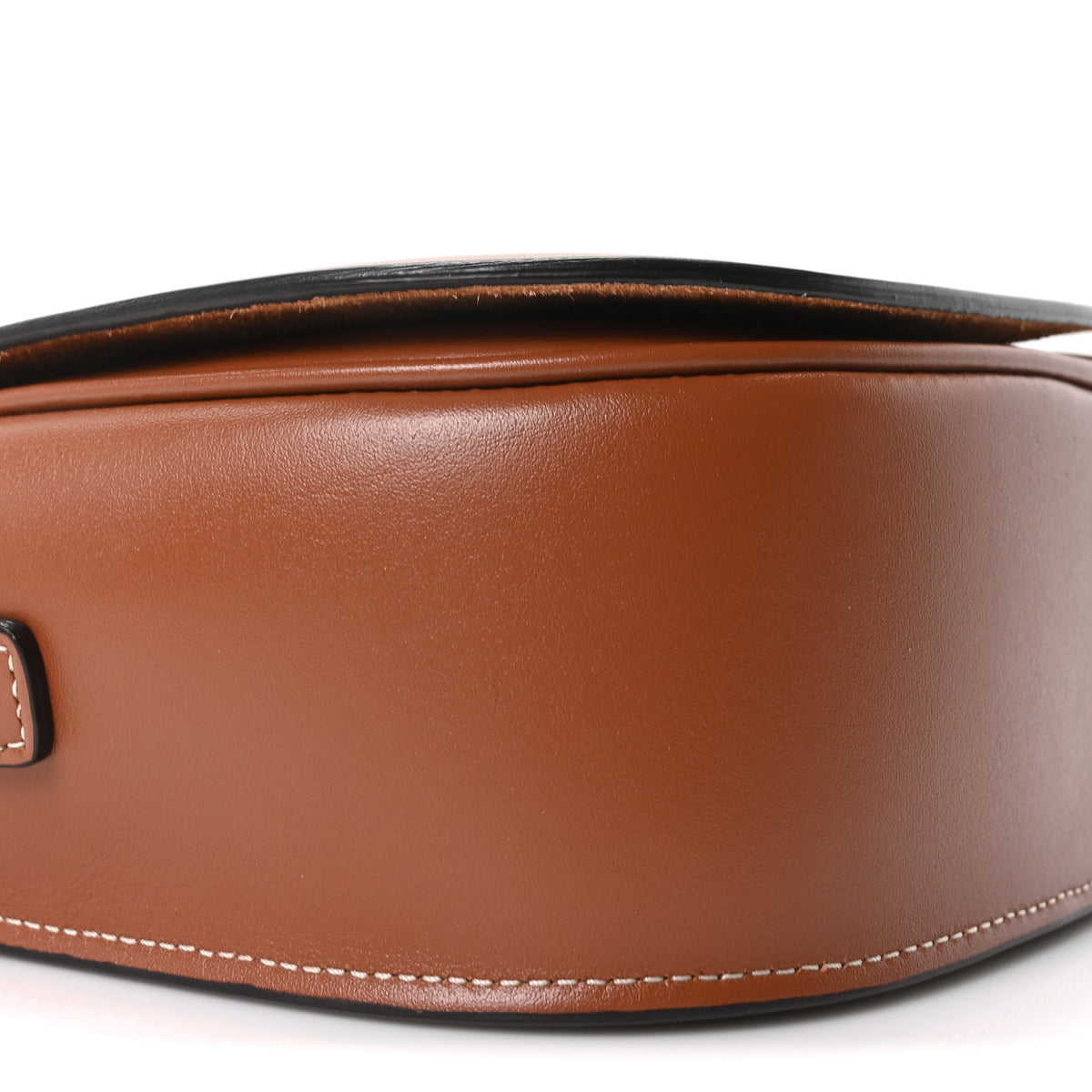 Smooth Calfskin Cuir Triomphe Folco Crossbody Bag Tan