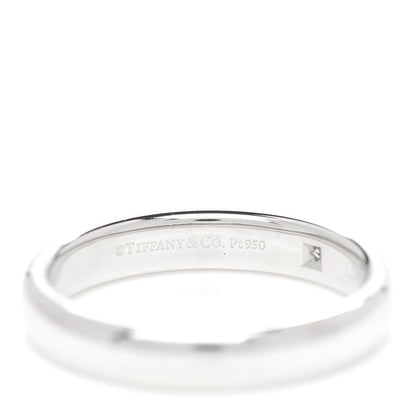 Tiffany Platinum Diamond 4mm Lucida Wedding Band Ring 61 9.5 4 of 5