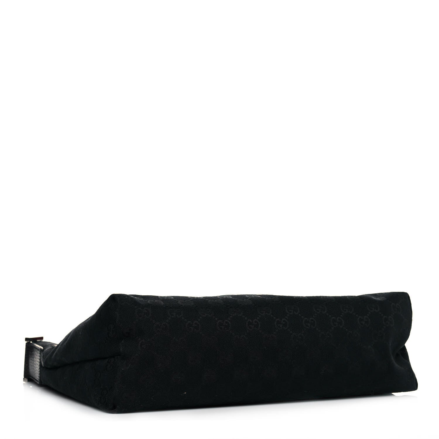 Gucci Monogram Web Medium Flat Messenger Bag Black 4 of 12