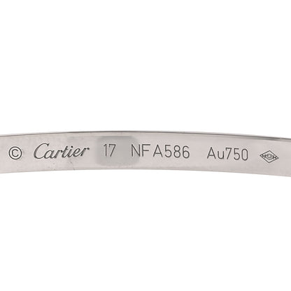 Cartier 18K White Gold Small LOVE Bracelet 17 4 of 7