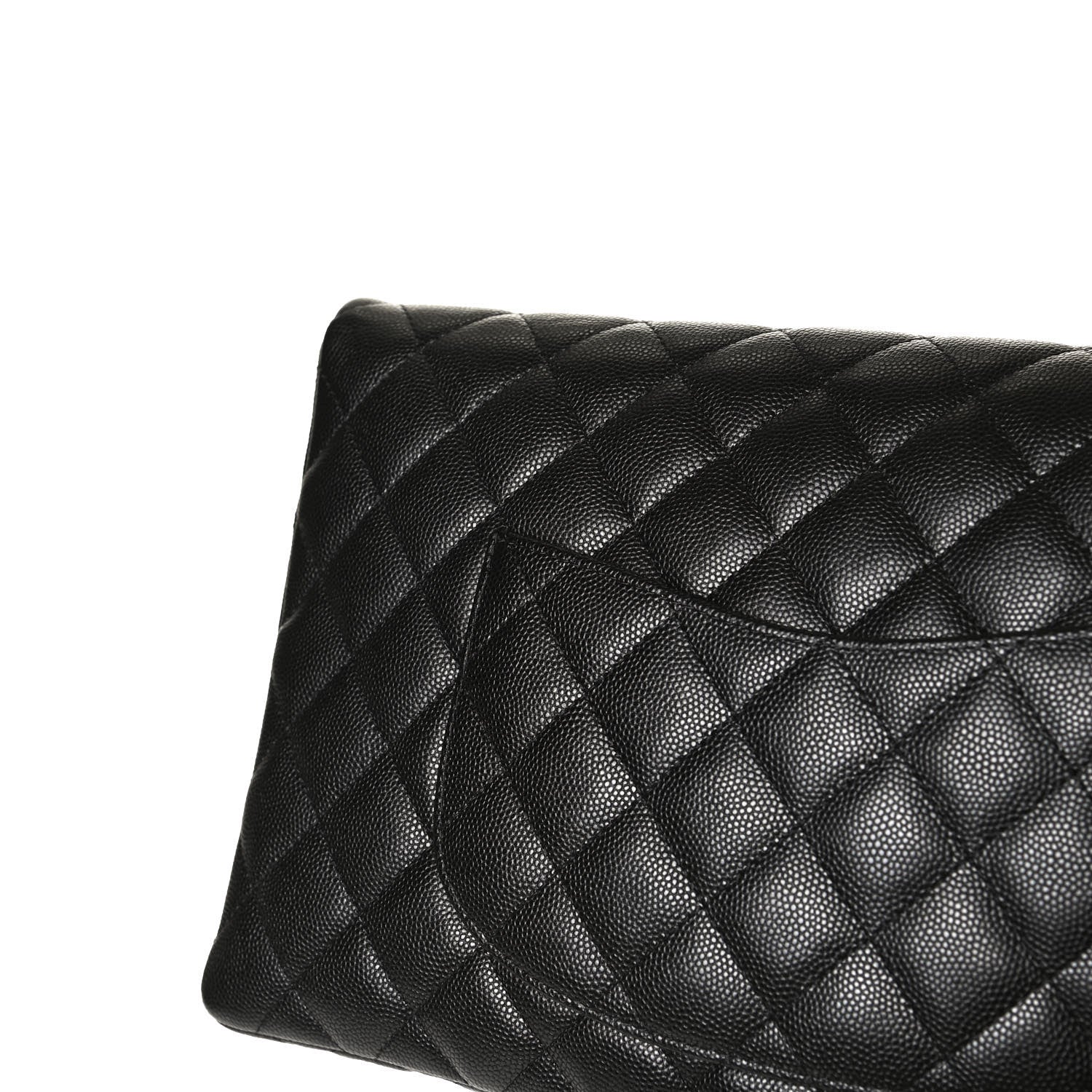 Chanel Caviar Quilted Flap Clutch Black 10 of 12